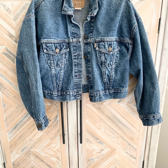 Levi’s vintage cropped acid wash denim jacket - Picture 3 of 12